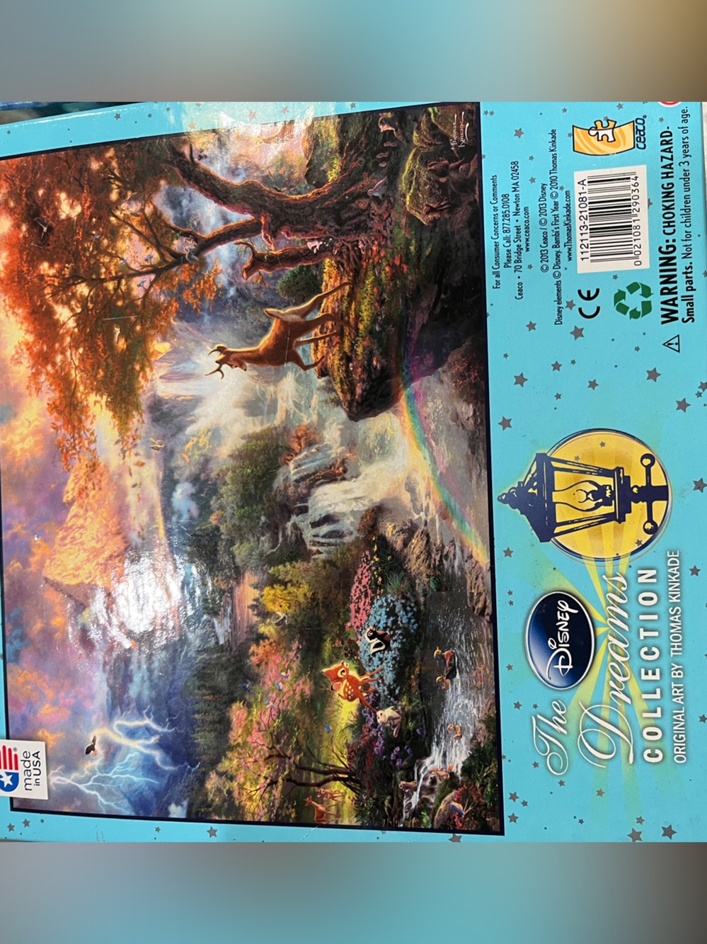 Thomas Kinkade “Bambi’s First Year” puzzle by The Disney Dreams Collection - Picture 3 of 4